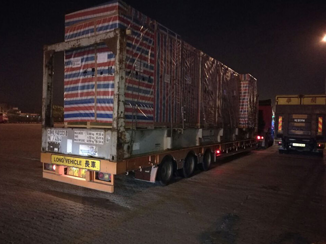 上海到香港物流運輸，接駁轉關運輸，上海出口香港物流運輸圖