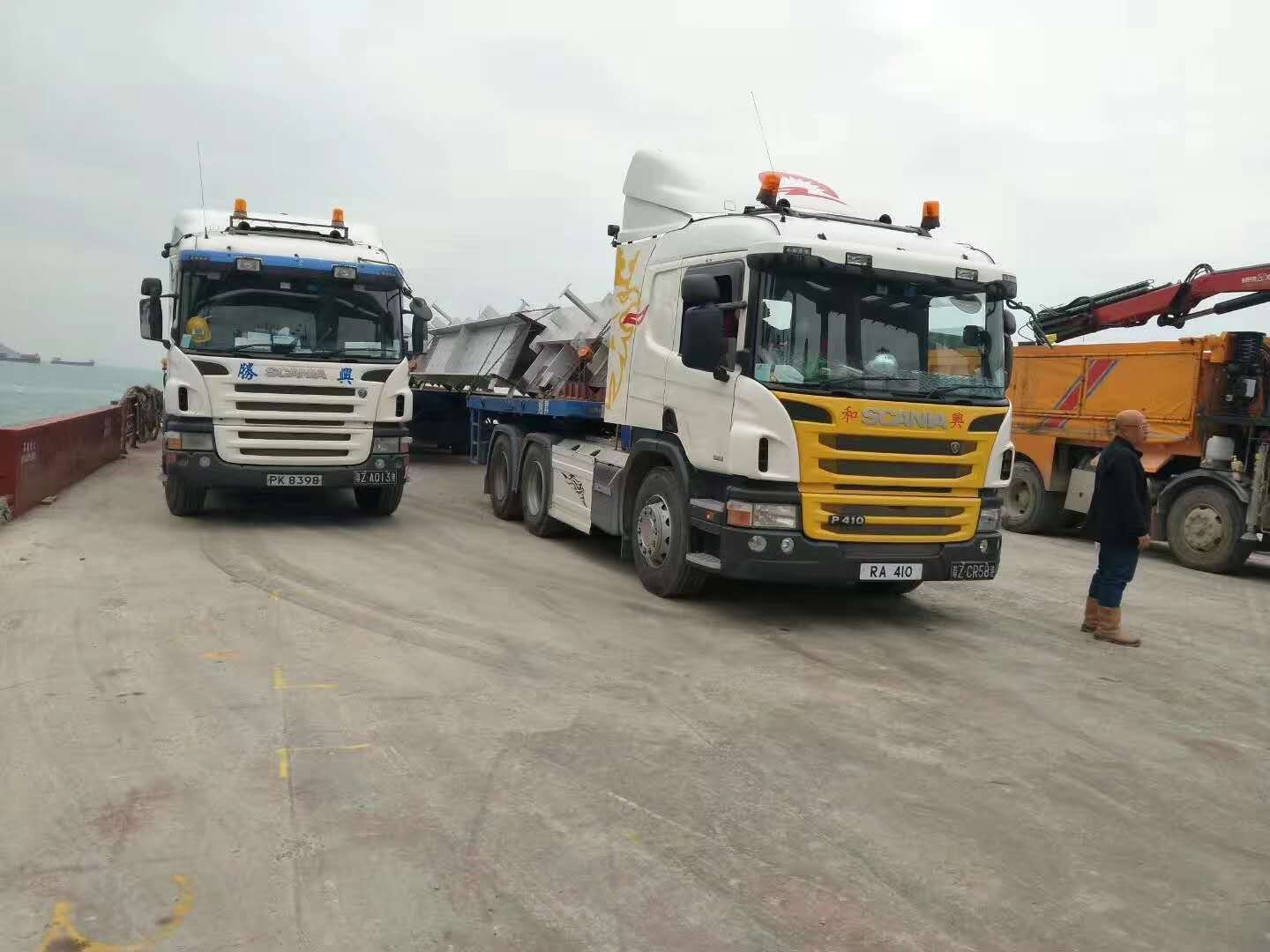 廣州到香港項目工程水泥預制件運輸案例，廣州到香港物流專線，廣州發貨到香港，廣州發香港物流，廣州到香港物流，廣州到香港物流運輸